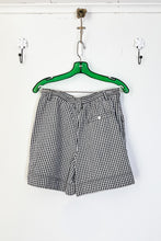 Load image into Gallery viewer, 1980s-90s Black Gingham Shorts / Medium