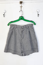 Load image into Gallery viewer, 1980s-90s Black Gingham Shorts / Medium