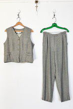 Load image into Gallery viewer, 1990s Light Grey Patterned Trousers / Medium