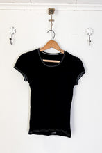 Load image into Gallery viewer, Vintage Black White Stitch Tee / Small &amp; Medium