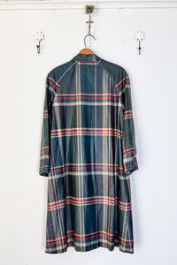 Vintage Plaid Raincoat / Medium - Large