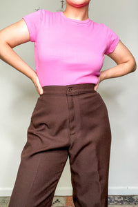1970s Brown Levis Trousers / Medium - Large