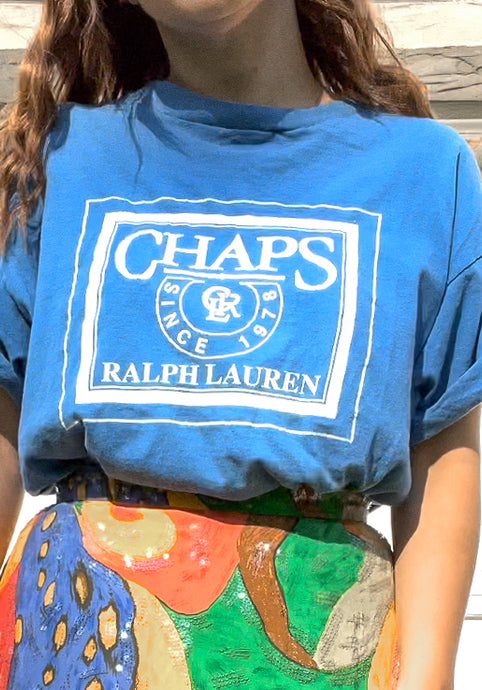 1990s Blue Chaps Tee / XLarge
