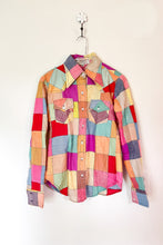 Load image into Gallery viewer, 1970s Indian Cotton Bright Patchwork Shirt / XSmall