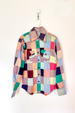Load image into Gallery viewer, 1970s Indian Cotton Autumn Patchwork Shirt / XSmall