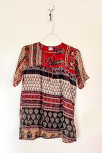 Load image into Gallery viewer, 1970s Indian Cotton Patchwork Blouse / Small - Medium