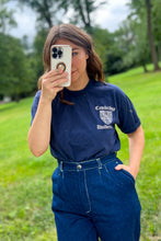 Load image into Gallery viewer, 1980s Navy Cambridge Tee / Large - XLarge