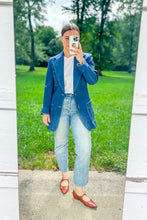 Load image into Gallery viewer, 1970s Denim Blazer / Small