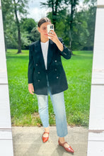 Load image into Gallery viewer, 1990s Black Double Breasted Blazer / Small - Medium