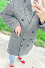 Load image into Gallery viewer, 1990s Black Glen Plaid Blazer / Small - Medium