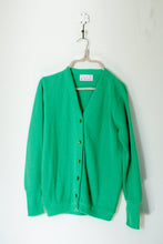 Load image into Gallery viewer, 1960s-70s Grass Green Grandpa Cardigan / XSmall - Small