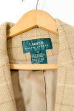 Load image into Gallery viewer, 1990s RL Tan Plaid Blazer / Large
