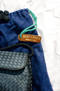 Vintage Bottega Veneta Intrecciato Small Crossbody Bag