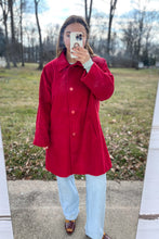 Load image into Gallery viewer, 1980s Red Swing Coat / Large