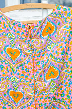 Load image into Gallery viewer, 1960s Paisley Cotton Jumpsuit / Small