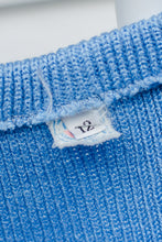 Load image into Gallery viewer, Vintage Light Blue Knit Pencil Midi Skirt / Small - Medium
