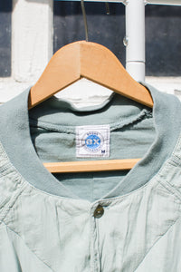 Vintage Mint Silk Bomber Jacket / Medium