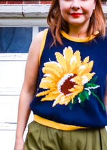 Load image into Gallery viewer, 2000s Sunflower Sweater Vest / Large - XLarge