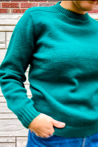Vintage Kelly Green Crewneck Sweater / Medium